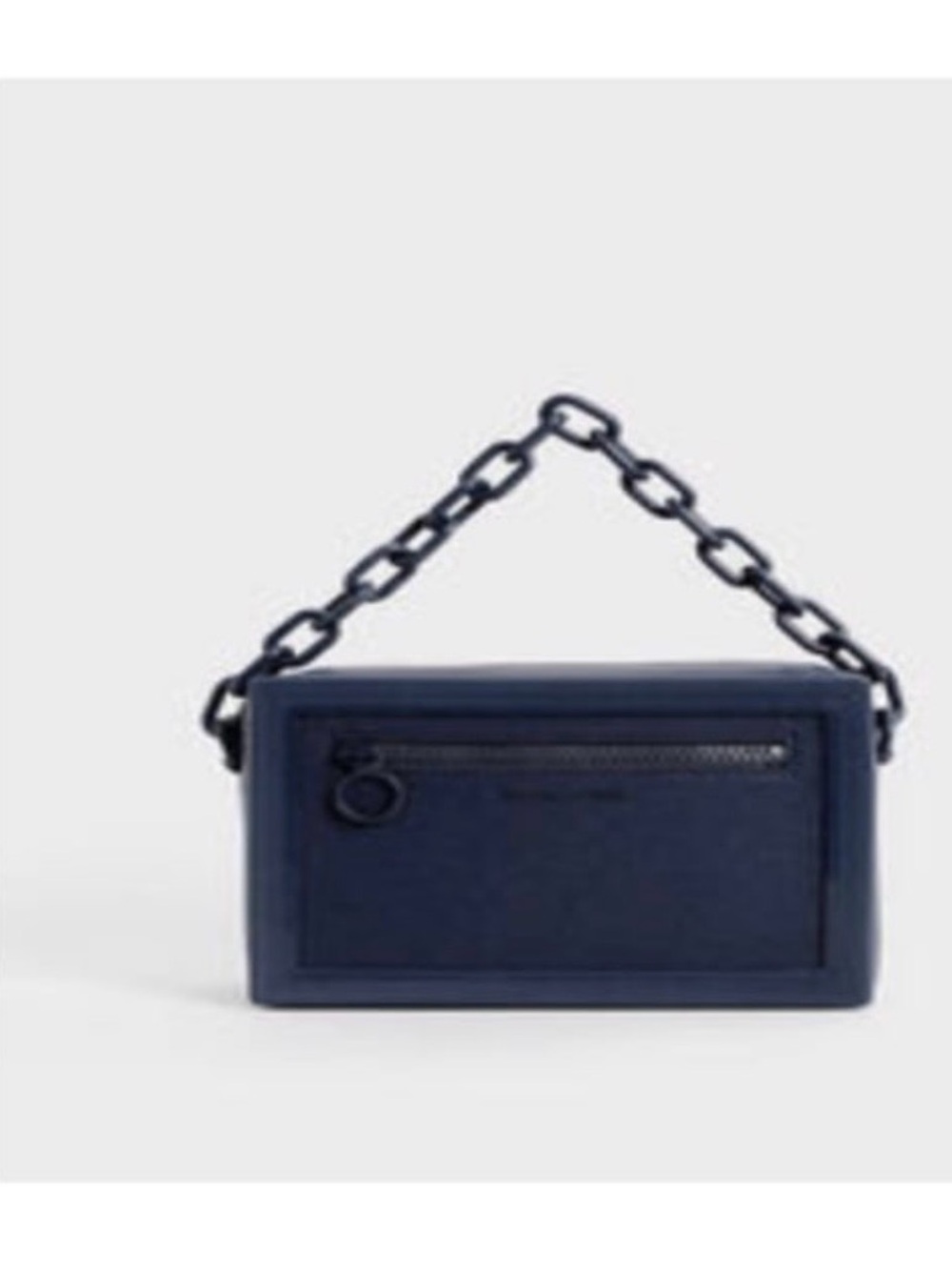 Charles & Keith Navy Chain-Handbag Shoulder Bag
